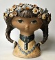 Lladro 
pigehoved, 20. 
årh. Spanien. 
No. 1109. 
Glaseret 
håndbemalet 
keramik. 
Beregnet til 
...