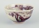 Rolf Fagerberg 
(1934-2008).
Swedish 
ceramicist. 
Unique ceramic 
bowl.
Glaze in 
violet and sand 
...