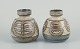 Noomi 
backhausen and 
Poul Brandborg
for Søholm 
Keramik, 
Bornholm.
A pair of 
vases in ...