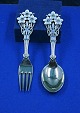 Michelsen 
Christmas 
spoons and 
forks of Danish 
gilt sterling 
silver. 
Anton 
Michelsen set 
...