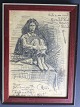 Hans Jørgen 
Korn 
(1888-1963):
Portræt af 
siddende ung 
pige 1951.
Kul på papir.
Sign.: Korn 
...