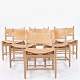 Børge Mogensen / Fredericia Furniture
BM 3237 - Set of 6 ‘Hunting Chairs’ in oak and patinated full-grain leather.
1 set in stock
Good, used condition

