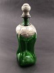 Green decanter 
with tin 
mounting H. 27 
cm. Item No. 
596062