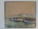 Fritz 
Stæhr-Olsen 
(1858-1922):
Parti fra 
Ladegårdsåen 
1888.
Akvarel på 
papir..
Sign.: Fritz 
...