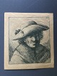 David Deuchar 
(1743-1808):
Ældre mand med 
hat.
Kobberstik på 
papir.
Sign.: Deuchar
Betegnet ...