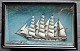 Halv skib, 19. 
årh. England. 
Fire mastet 
barkentine, der 
fører engelsk 
handelsflag. 24 
x 38 cm. ...