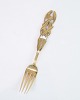 Christmas Fork 
- Gold Plated 
Sterling Silver 
- Mistletoe ...