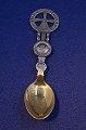 Michelsen 
Christmas spoon 
1920 of Danish 
gilt sterling 
...