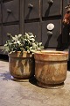 Old flower pots 
in marble in 
nice colors. H: 
17cm.