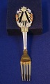 Michelsen 
Christmas fork 
1922 of Danish 
gilt sterling 
silver