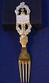 Michelsen 
Christmas spoon 
1926 of Danish 
gilt sterling 
...