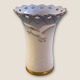 Bing & 
Grøndahl, Måge 
med guld, Lille 
vase med 
gennembrudt 
kant, 7cm høj, 
6cm i diameter, 
Design ...