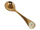 Georg Jensen 
guilded 
sterling 
silver, Year 
spoon from 
1981.
This is 
without the ...