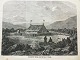 Xylografi af 
Carl Emil 
Baagøe - Kirken 
i Reykjavik, 
Island