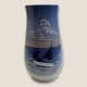 Bing & 
Grøndahl, Vase, 
Fiskekutter 
#1302 - 6211, 
21cm høj *Pæn 
stand*