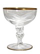 Mågeglas med 
guld og 
mågeslibning 
fra Lyngby 
glas. Likørskål 
højde 8 cm. 
Pris: 40 kr. 
pr. stk. ...