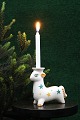 Aluminia 
fajance 
jule/påske lam 
med plads til 
et lille 
julestearinlys 
på hovedet. H: 
10cm. L: ...
