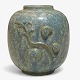 Arne Bang
Stoneware vase 
with ornament 
in blue-green 
...