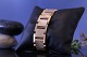 Beautiful Block 
gold bracelet 
with 3 rows and 
embossing in 
the middle row. 
The middle row 
of the ...