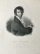 Edvard Lehmann 
(1815-92):
Portræt af 
Digteren Jens 
Baggesen 
(1764-1826).
Litografi på 
papir ...