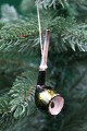 Gammel glas 
julepynt fra 
1930 i form af 
pibe. L: 8,5cm.