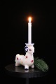 Aluminia 
fajance 
jule/påske buk 
med plads til 
et lille 
julestearinlys 
på hovedet. H: 
10cm. L: ...