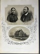 I.W. Tegner 
(1815-93):
Portrætter af 
Højskoleforstander 
Jens Bek 
(1844-93) og 
hustru marie 
Bek ...