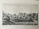 Litografi af 
F.E. Bording - 
Jelling Kirke 
og Højene ca 
1865.