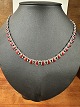 Sterling silver 
necklace, 
stamps Sterling 
Denmark, Red 
emalje , Inge 
flawless, neat 
and nice ...