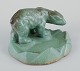 Michael 
Andersen 
(1859-1931), 
Bornholm. 
Bowl with 
walking polar 
bear. 
Glaze in 
shades of ...