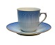 Bing & 
Grøndahl, 
Ballerina med 
guldkant, 
lyseblåt 
porcelæn. 
Kaffekop med 
underkop. Nr. 
305. ...