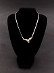 Sterling silver 
necklace with 
real pearl L. 
42 cm. item no. 
603898