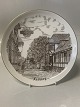 Flot platte fra 
Bing & Grøndal, 
med motiv af 
Faaborg, Den 
gamle gård. 
Platten er 
lavet med flot 
...