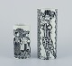 Bjørn Wiinblad 
for Nymølle.
Two 
earthenware 
vases. 
Cylindrical 
shape. Black 
decoration.
One ...