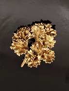 Gold-plated sterling silver brooch