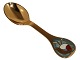 Anton Michelsen 
/ Georg Jensen 
gilded sterling 
silver, small 
Christmas tea 
spoon from ...