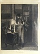 Paul Heckscher 
(1869-1932):
Kærestebrevet 
1918.
Radering på 
papir.
Efter maleri 
af Elias ...