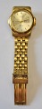 Citizen Quartz 
herrearmbåndur. 
WR 100. No. 
880338. 
Forgyldt kase 
og original 
lænke. Med 
dato. L. ...