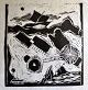 Kirkegaard, 
Anders (1946 - 
2024) Danmark: 
Komposition. 
Træsnit. 
Usigneret. 17 
x  16 ...