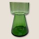 Hyacintglas, 
Grøn med 
optiske 
striber, 12cm 
høj, 8cm i 
diameter *Pæn 
stand*
