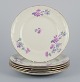 Gustafsberg, 
Sweden.
A set of six 
‘Geranium’ 
faience ...