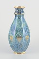 Josef Ekberg 
for 
Gustavsberg.
Ottekantet 
vase i keramik.