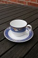 Blå Magnolia 
porcelæn, sæt 
kaffekopper med 
underkopper.