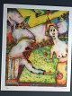Anne- Marie 
Brauge 
(1942-2003):
Surrealistisk 
komposition 
1995.
"Bastarden"
Farvelitografi 
på ...