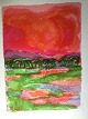 Ronald Julius 
Christensen 
(1923-99):
"African Sky" 
1980
Farvelitografi 
på papir
Sign.: R.J. 
...