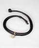 Læder Armbånd - 
Udsmykket Med 
Sweet Drop 
Fuldt Paveret - 
...