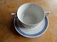 Blå Vifte 
porcelæn, sæt 
stor 
bouillonkop med 
underkop