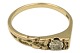 8 karat guld, 
ring med klar 
sten.
Stemplet 
"333". 
Ringstørrelse 
55.
Fin og 
velholdt stand.