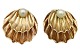 Herman Siersbøl 
14 karat guld, 
muslinge 
øreclips med 
lille perle.
Stemplet "H.S. 
585". Herman 
...