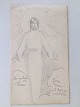 Hans Jørgen 
Korn 
(1888-1963):
Den Opstandne 
Frelser 1956.
Bly på papir.
Sign.: Korn 11 
min. ...